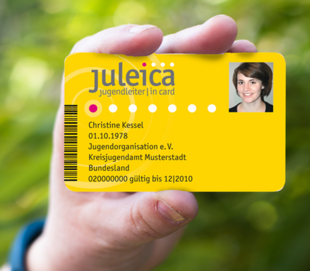 Abbildung Juleica Karte, die Karte für Jugendleiter und Jugendleiterinnen